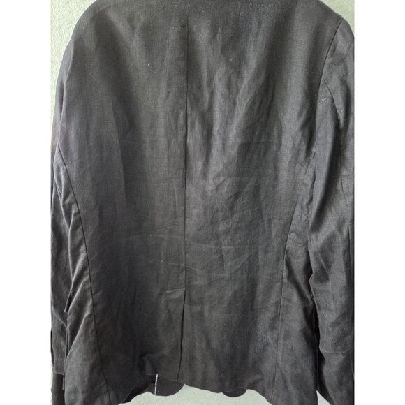 Banana Republic | Men’s Tailored Fit 44L Black LinenJacket. Worn Cuff Edge - Picture 4 of 8